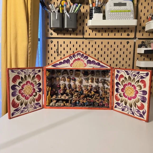 Vintage Retalbo Alter by Florentino Jimenez Peruvian Artist RARE Diorama - Picture 4 of 15